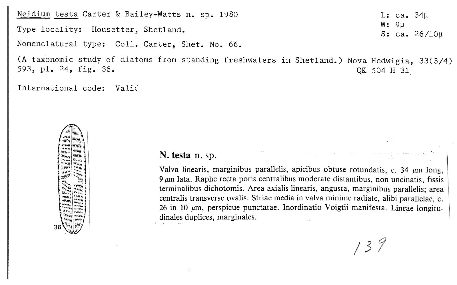 Ansp Diatom New Taxon File